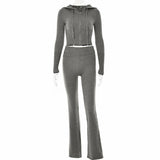 Sexy High-Waisted Long Sleeve Top & Pants Set