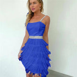 Sleeveless Fringed Dress Silver Sam