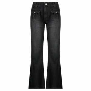 Wide Leg Baggy Pants Casual Cargo Jeans