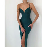 Solid Color Knitted Dress for Women Silver Sam