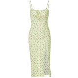 Floral Split Hem Cami Dress