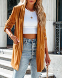 Loose Velvet Stretchy Long Sleeve Jacket for Women Silver Sam