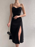 Summer Maxi Dress with Straps Silver Sam