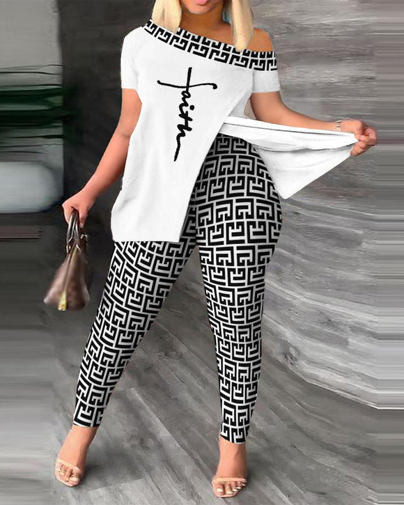 Printed Fashion 2-Piece Suit