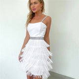 Sleeveless Fringed Dress Silver Sam