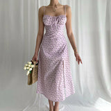 Floral Split Hem Cami Dress