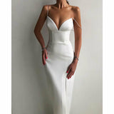 Solid Color Knitted Dress for Women Silver Sam