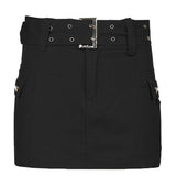 Aesthetics Basic Belted Low Waist Micro Skirt