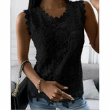 Vest Lace Top Silver Sam