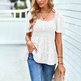 Square Neckline Blouse Silver Sam