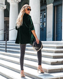 Loose Velvet Stretchy Long Sleeve Jacket for Women Silver Sam