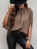Split Batwing Sleeve Top Silver Sam