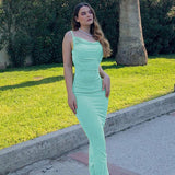 Sexy Backless Slim Fit Cami Dress Silver Sam