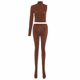 High Neck Plush Fleece Sports Leisure Suit