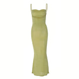 Sexy Backless Slim Fit Cami Dress Silver Sam