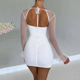 Long Sleeve High-Waisted Bodycon Dress