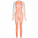 Sexy Hollow-Out Mesh Bodysuit with Butt-Lifting Design