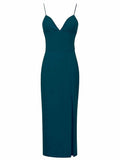 Solid Color Knitted Dress for Women Silver Sam