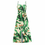 Bohemian High-waist Split Dress Silver Sam