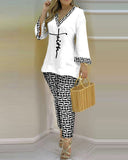 Printed Fashion 2-piece Suit