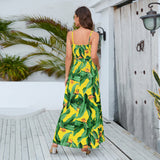 Bohemian High-waist Split Dress Silver Sam