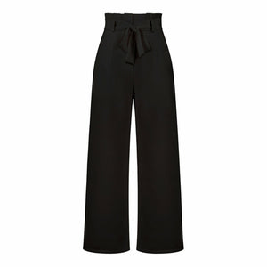 Casual Wide-Leg Trousers with Belt