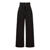 Casual Wide-Leg Trousers with Belt