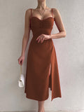 Summer Maxi Dress with Straps Silver Sam