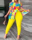 Printed Fashion 2-Piece Suit
