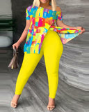 Printed Fashion 2-Piece Suit