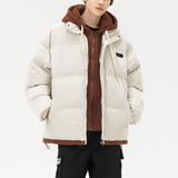 Men's Layered Look Hooded Puffer Jacket