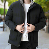 Men's Houndstooth Puffer Jacket