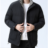 Men's Houndstooth Puffer Jacket