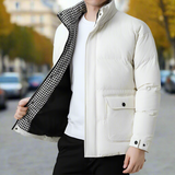 Men's Houndstooth Puffer Jacket