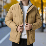 Men's Houndstooth Puffer Jacket