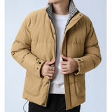 Men's Houndstooth Puffer Jacket