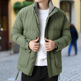 Men's Houndstooth Puffer Jacket