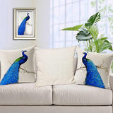 PEACOCK EXOTICA Cushion Covers In Pairs Salmon Lucky