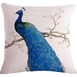 PEACOCK EXOTICA Cushion Covers In Pairs Salmon Lucky