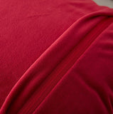 Agnes Luxury Red Chinchilla Faux Fur Pillow