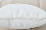 Agnes Luxury White Chinchilla Faux Fur Pillow