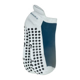 Heel Tab Mesh Top Cotton Anklet Socks with Non-Skid Gripper