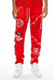 Hype Official Print Track Pants Lime Milo