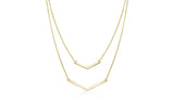 Duo Dangling Chevron Statement Necklace (3 Options Available) Pear Iphigenia