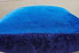 Agnes Luxury Navy Blue Chinchilla Faux Fur Pillow