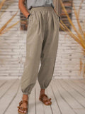 Long Pleated Pocket Pants Silver Sam