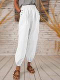 Long Pleated Pocket Pants Silver Sam