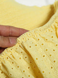 Embroidery Cotton Lace Halter Camis Top