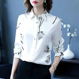 Women's Korean Theme Floral Shirt