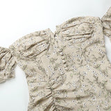 Midi Bodycon Dress Beach Floral Print Summer Boho Party Dress Silver Sam